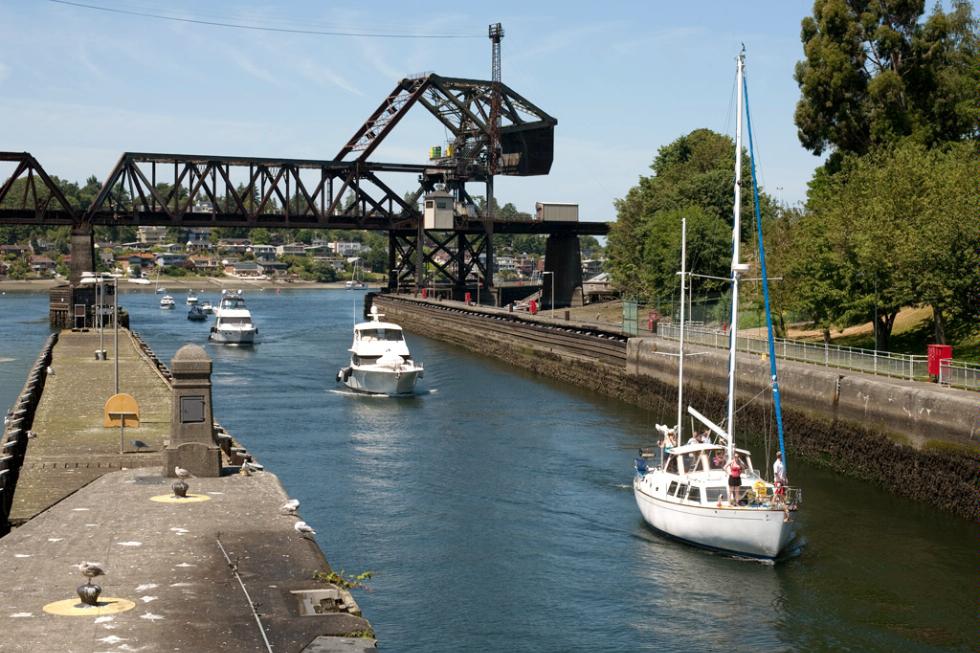 The Hiram M. Chittenden Locks in Seattle