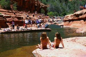 Slide Rock State Park in Oak Creek Canyon, north of Sedona, Arizona