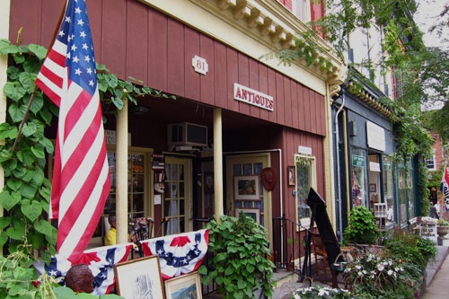 Antique store in Cold Spring, New York.