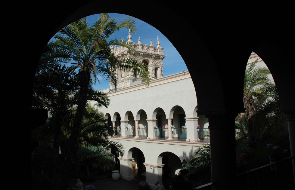 A historic building in Balboa Park in San Deigo, California.