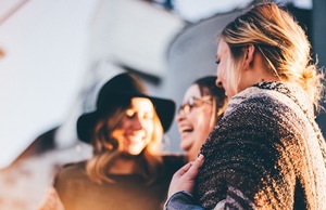 Women laughing