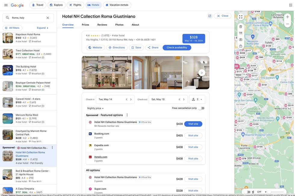 Best Hotel booking Website: 1: Google.com/travel/hotels