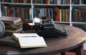 Ernest Hemingway's typewriter at his house in Key West, Florida