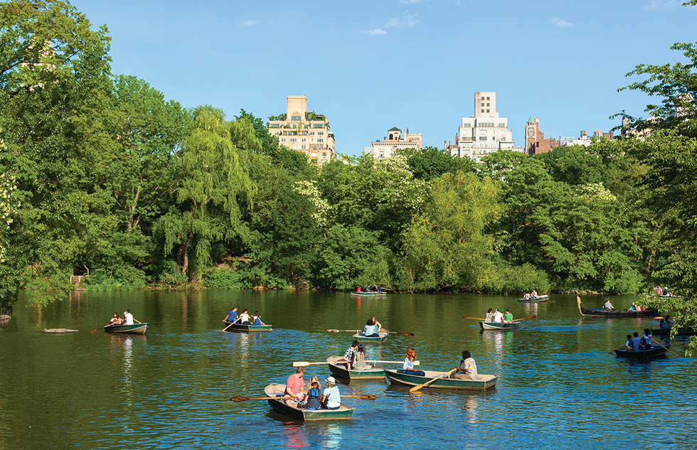 The Lake is the perfect setting for a relaxing ride in a rowboat.