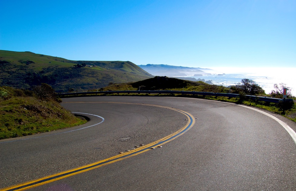 US 1 Road in California