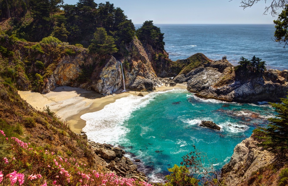 A cove at Julia Pfeiffer Burns State Park in California