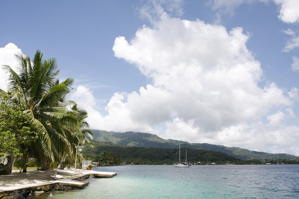 Raiatea and sailboats