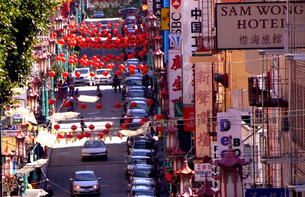 A street in San Francisco's Chinatown