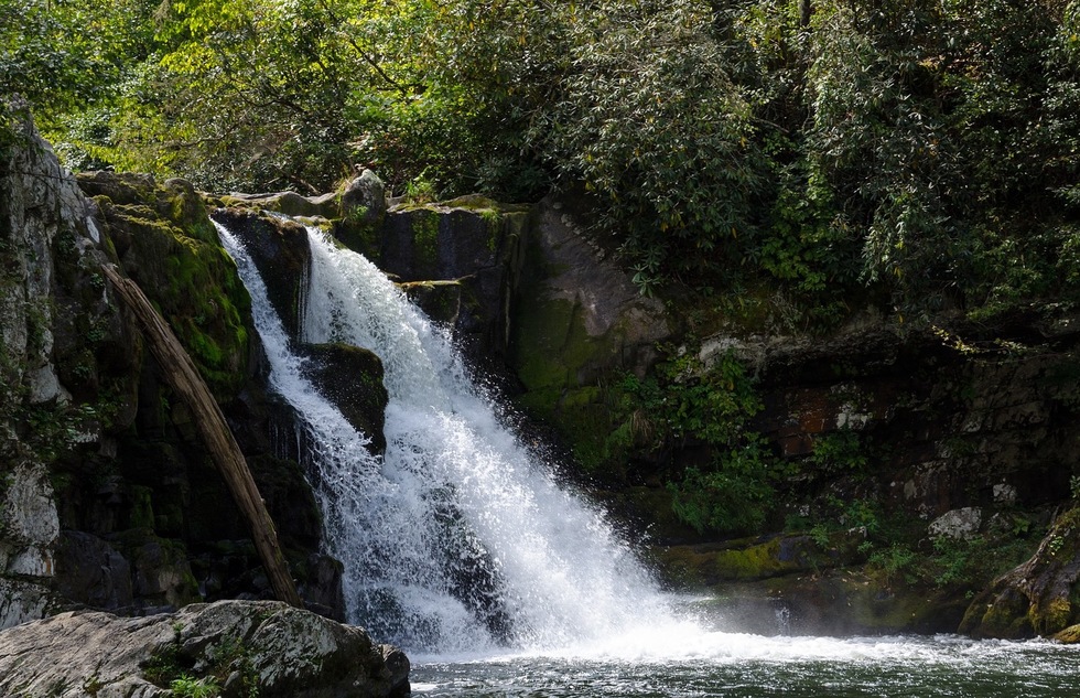 Abrams Falls in Tennessee's Great Smoky Mountains National Park