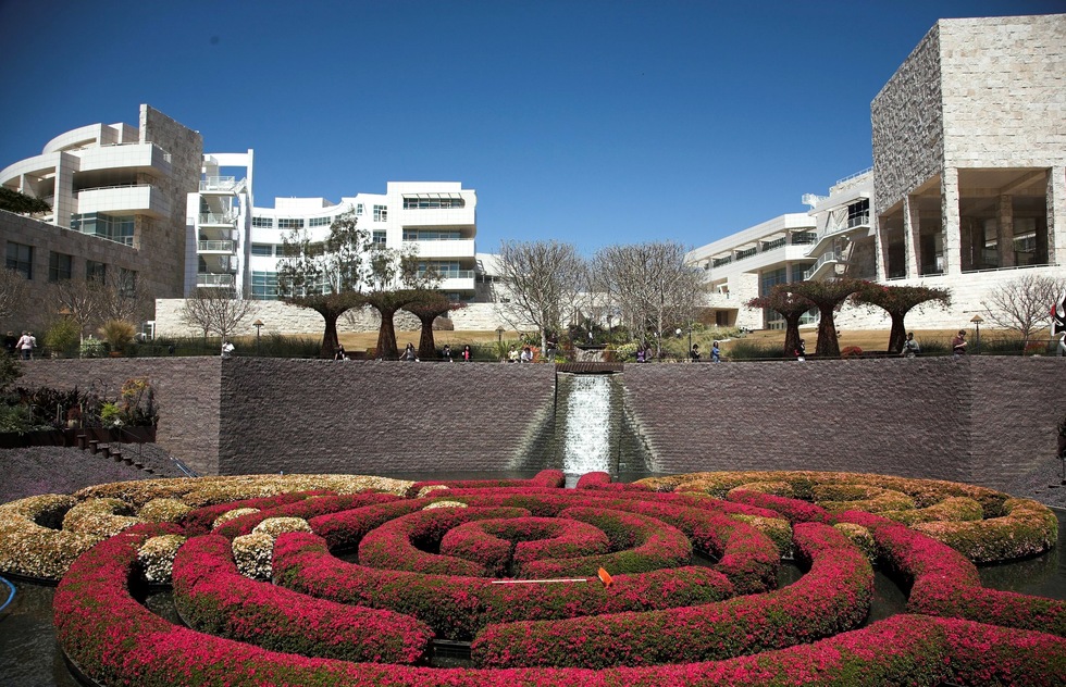 Gardens at the Getty Museum in Los Angeles.